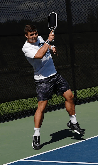 Anton playing pickleball